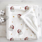 Santa - Realistic, Sherpa Fleece Blanket, Decor, Kids Bedding, Blankets, Children's, Pretty Floral, Santa, Christmas Fleece Blanket