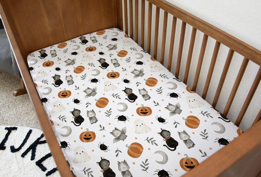 Halloween - Watercolour Bats, Bedding, Duvet Covers, Fitted Sheets, Festive bedding, Spooky Halloween, Pumpkins Bedding, Kids Bedding