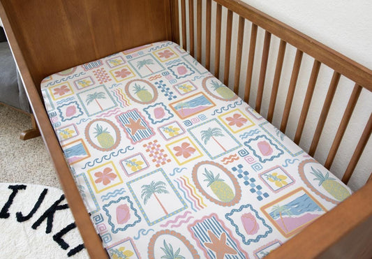 Frames - Summer, Bedding, Duvet Covers, Fitted Sheets, Cool Summer Vibes bedding, Summer Frames, Beach Frames Bedding, Kids Bedding