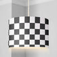 LAMPSHADE - Nursery Ceiling or Table lampshade, Black and White Checkered Lampshade, Childrens Lampshade, Round Lampshade, kids Lampshade