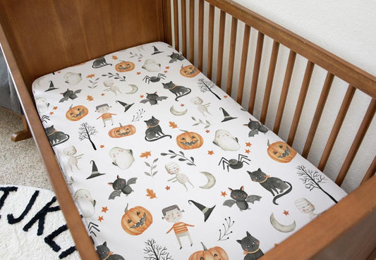 Halloween - Pumpkins and Cats, Bedding, Duvet Covers, Fitted Sheets, Festive bedding, Spooky Halloween, Pumpkins Bedding, Kids Bedding