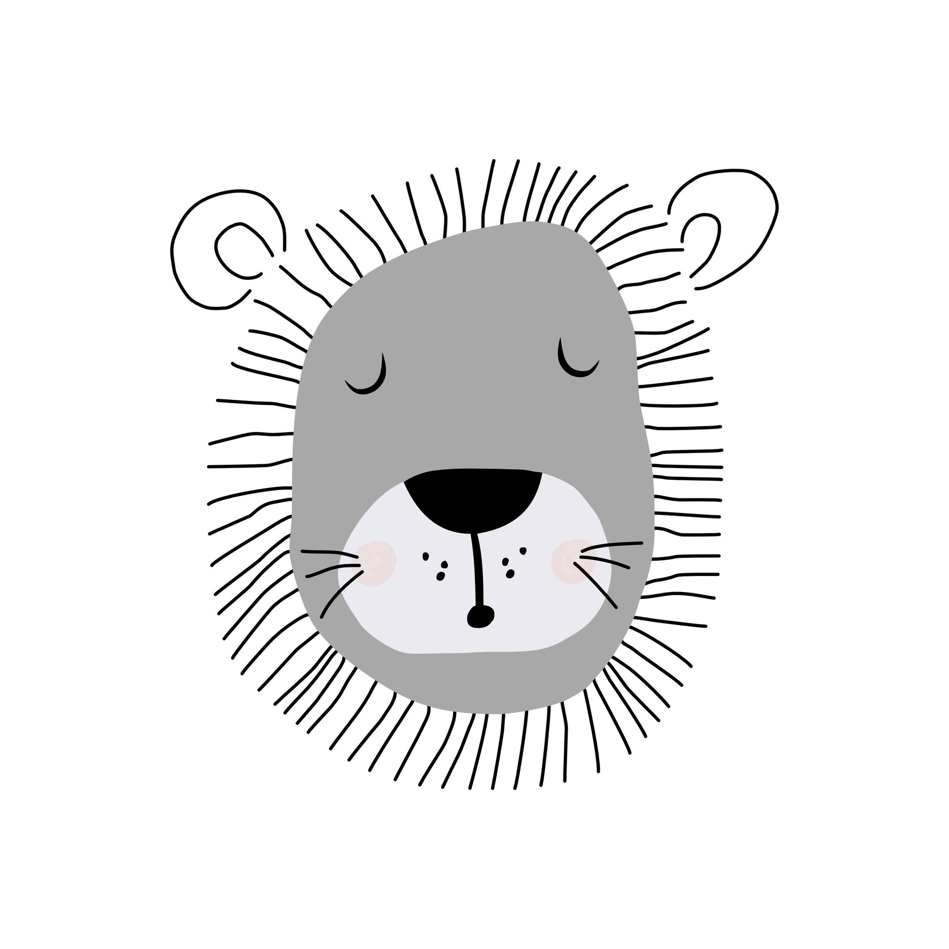 CUSTOM DESIGN - Nursery Cushion, Teddy pillow, Plush, Animal Pillow, Pillow, Children's Room Decor, Gift for Kids, Monochrome nursery