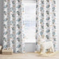 Multiple Hot Air Balloons + Blimp - Baby Blue Curtains, Nursery Curtains Non Blackout, Curtains with Eyelets