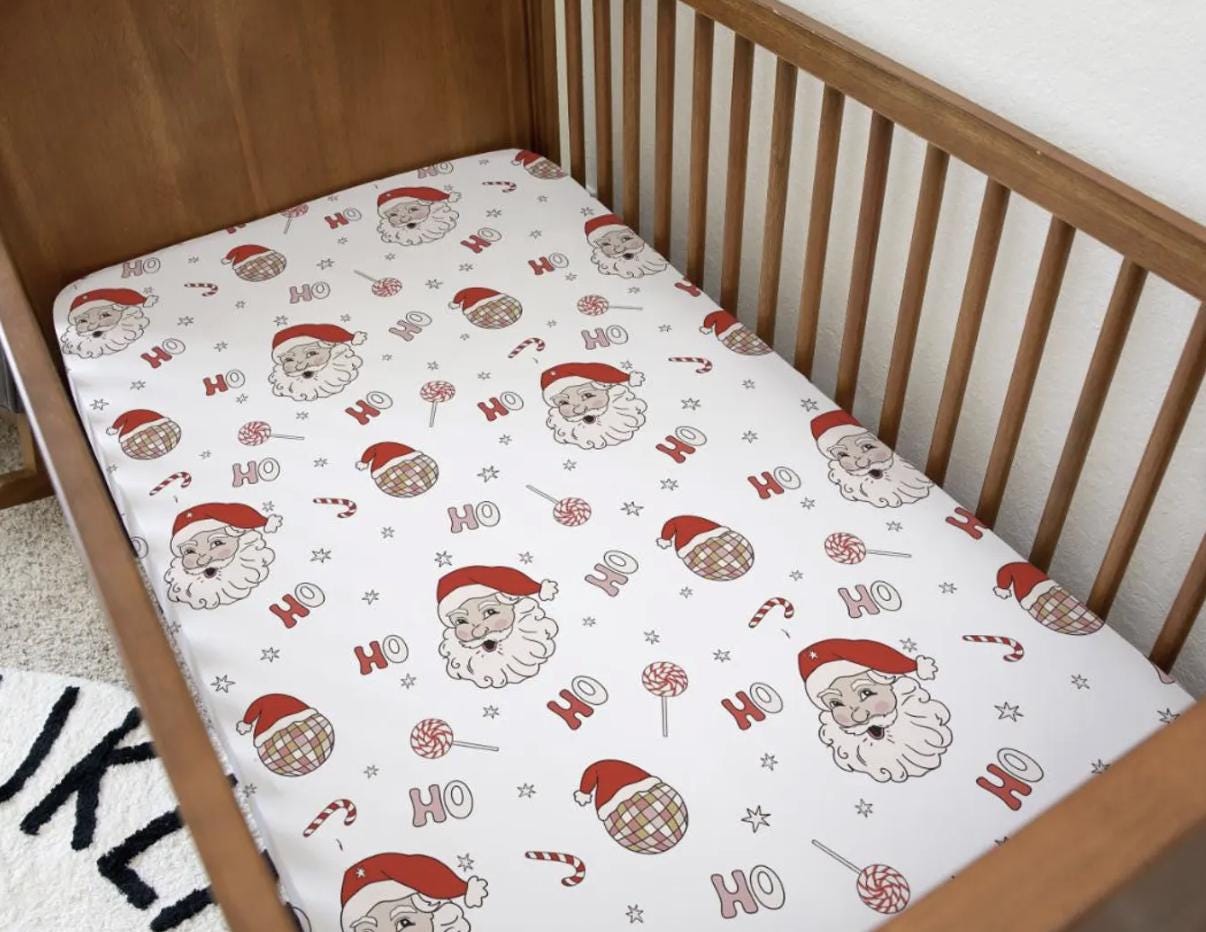 Christmas - Retro Santa , Bedding, Duvet Covers, Fitted Sheets, Festive bedding, Christmas bedding, Kids Bedding