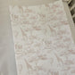 Chinoiserie Toile de Jouy Safari, Beige - Baby Changing Mat