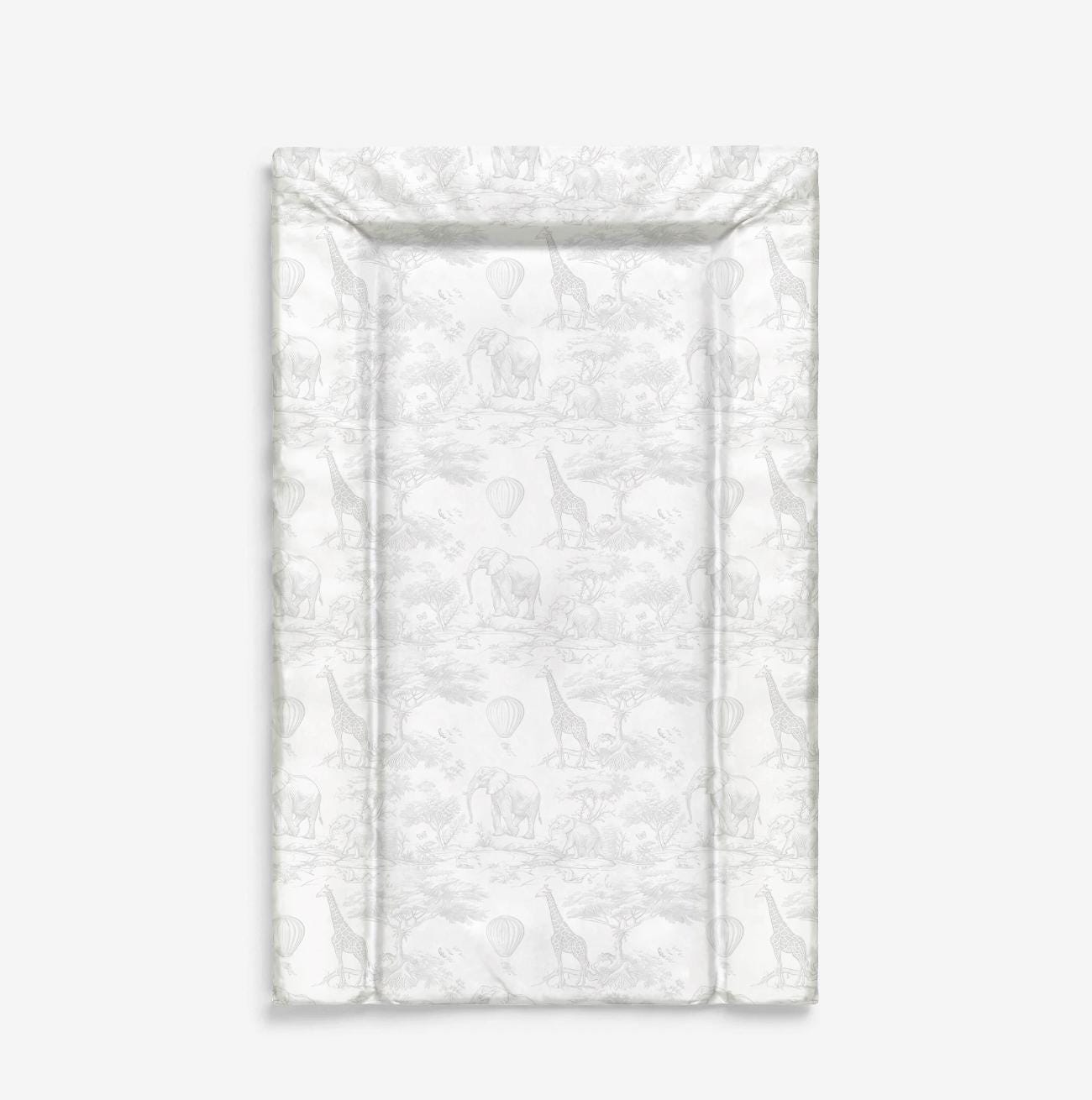 Baby Changing Mat - Chinoiserie Toile de Jouy Safari - COLOUR, Nappy Changing Mat, Waterproof Mat, Baby Gift, Wedge Changing Mat