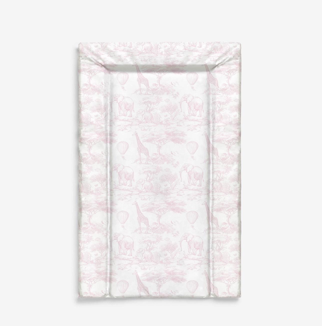 Baby Changing Mat - Chinoiserie Toile de Jouy Safari - COLOUR, Nappy Changing Mat, Waterproof Mat, Baby Gift, Wedge Changing Mat