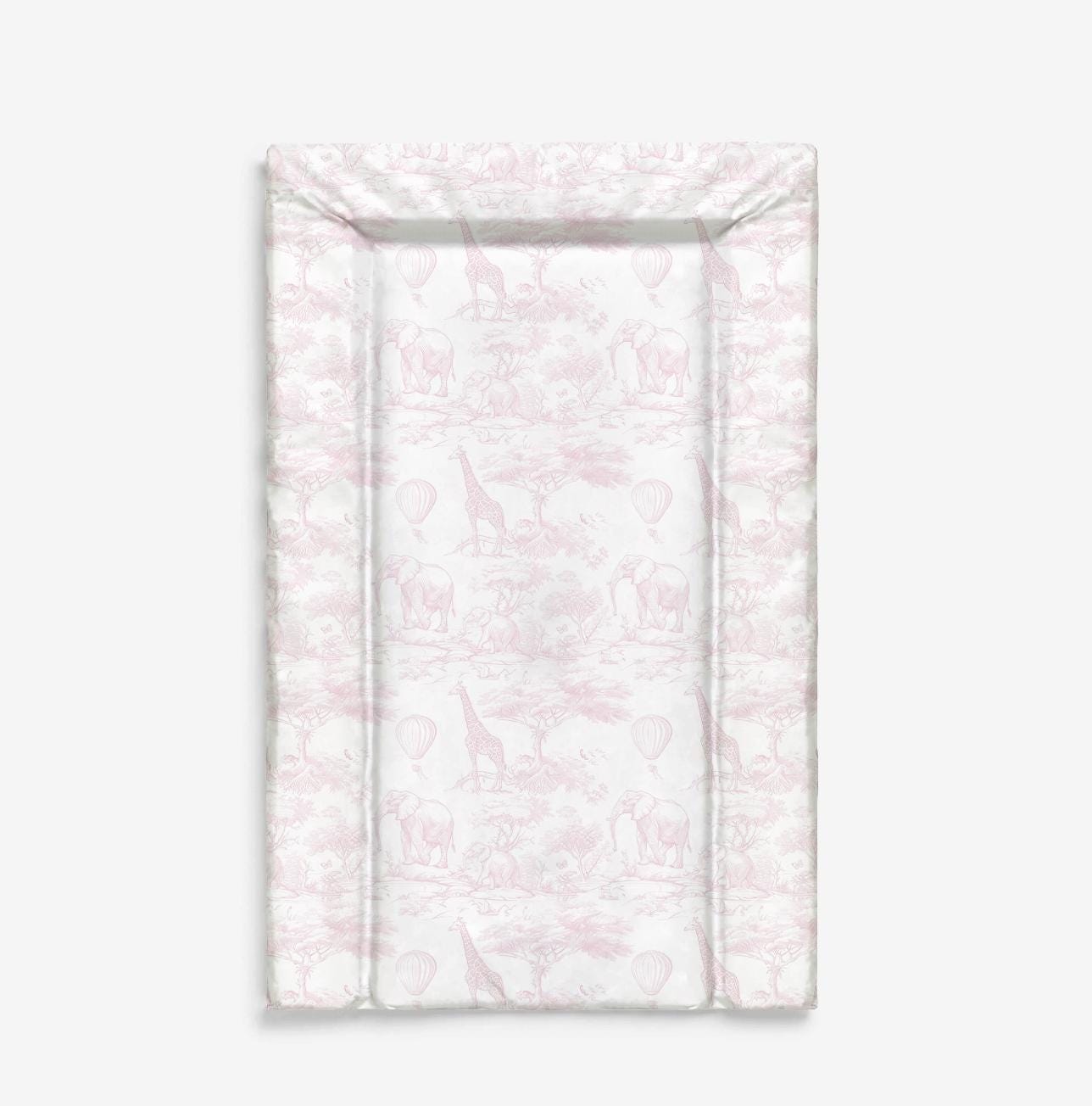 Baby Changing Mat - Chinoiserie Toile de Jouy Safari - COLOUR, Nappy Changing Mat, Waterproof Mat, Baby Gift, Wedge Changing Mat