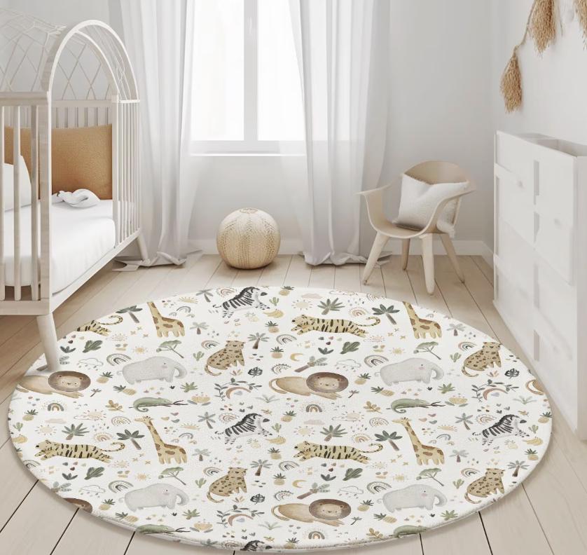 Safari Doodle Rug, Carpet, kids decor, Children's Room Decor, Kids Rug, Kids Carpet, Personalised decor, Safari decor