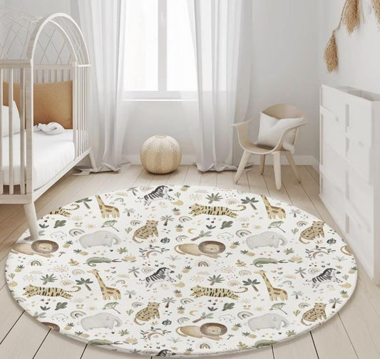 Safari Doodle Rug, Carpet, kids decor, Children's Room Decor, Kids Rug, Kids Carpet, Personalised decor, Safari decor