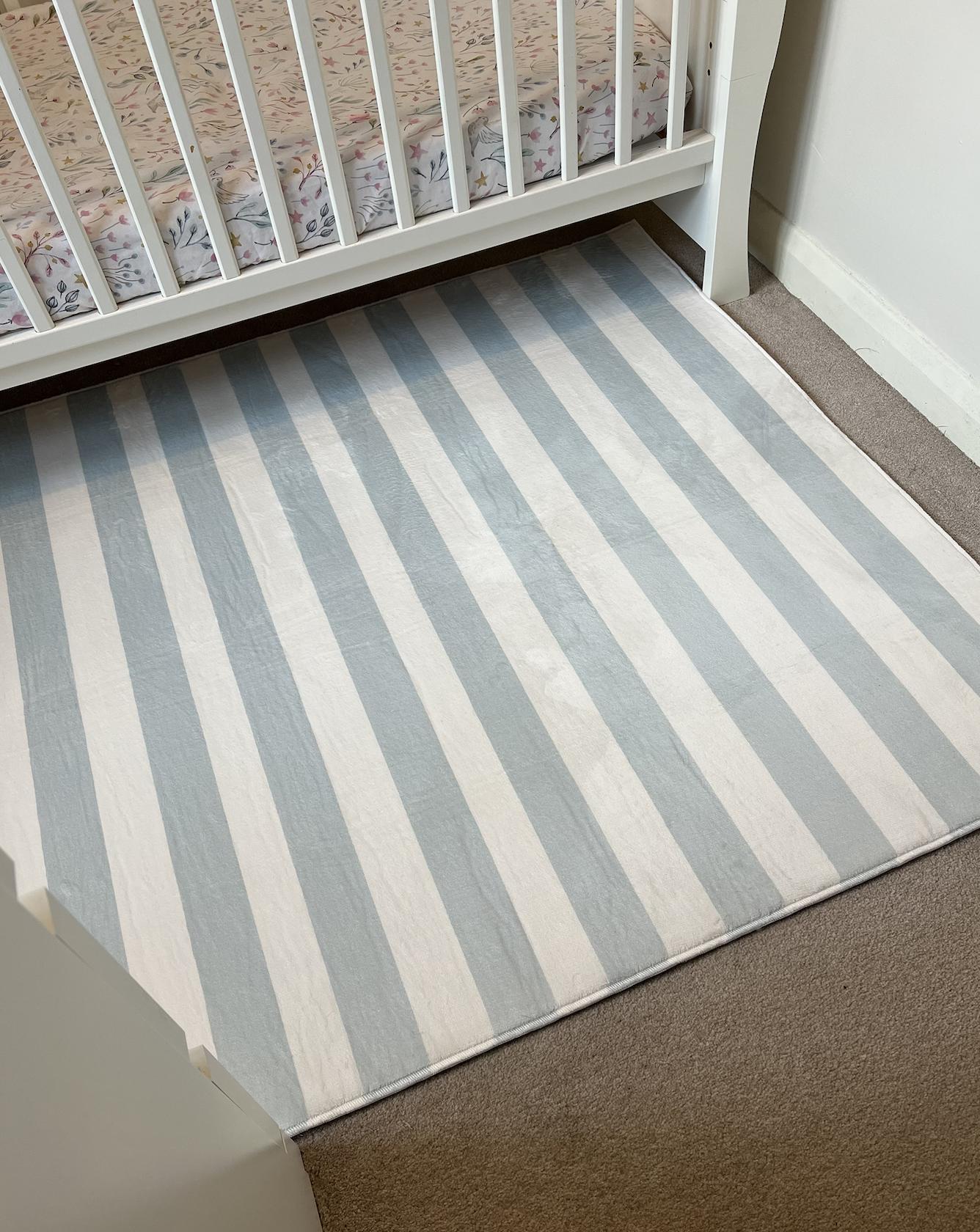 Dusky Blue Stripe, Carpet, kids decor, Children's Room Decor, Kids Rug, Kids Carpet, Personalised decor, Blue decor