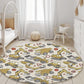 JCB - Yellow Trucks and Diggers Rug, Round Carpet, kids decor, Children's Room Decor, Kids Round Rug, Kids Carpet, Trucks and Digger decor