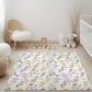 Watercolour Flowers Rug Carpet, kids decor, Children's Room Decor, Kids Rug, Kids Carpet, Colourful, Watercolour Flower Decor