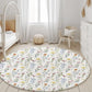 Watercolour Flowers Rug Carpet, kids decor, Children's Room Decor, Kids Rug, Kids Carpet, Colourful, Watercolour Flower Decor