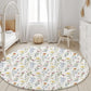 Watercolour Flowers Rug Carpet, kids decor, Children's Room Decor, Kids Rug, Kids Carpet, Colourful, Watercolour Flower Decor