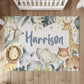 Leaf Animal Personalised Rug, Carpet, kids decor, Children's Room Decor, Kids Rug, Kids Carpet, Personalised decor, Safari decor