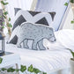 Nursery Cushion, Grey Bear pillow, Plush pillow, Monochrome Pillow, Children's Room Decor, Gift for Kids, Monochrome nursery