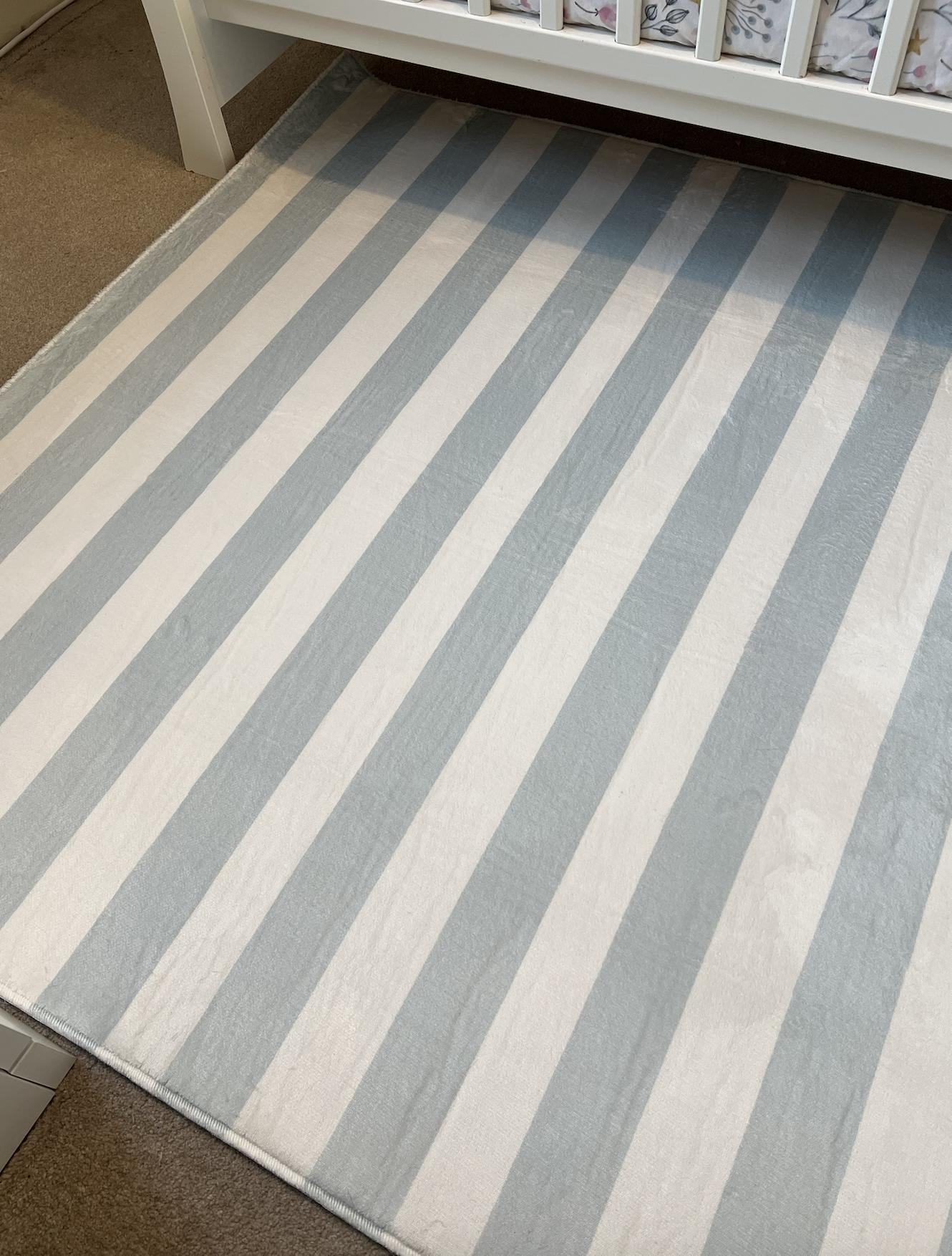 Dusky Blue Stripe, Carpet, kids decor, Children's Room Decor, Kids Rug, Kids Carpet, Personalised decor, Blue decor