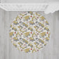 JCB - Yellow Trucks and Diggers Rug, Round Carpet, kids decor, Children's Room Decor, Kids Round Rug, Kids Carpet, Trucks and Digger decor