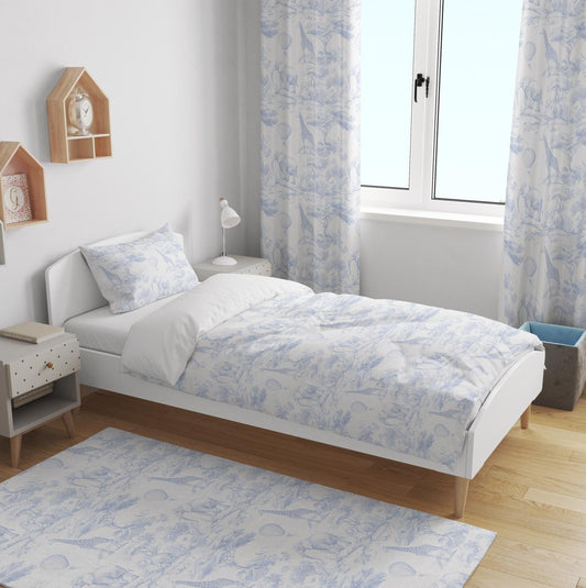 Safari Chinoiserie Toile de Jouy, Blue - Bedding