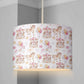 LAMPSHADE - Carousel Pink - Lampshade or Table lampshade - Childrens Room Lampshade - Round Lampshade, Carousel Horse decor