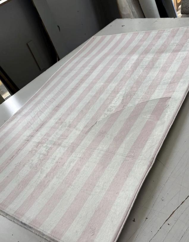 Pink Stripe, Carpet, kids decor, Children's Room Decor, Kids Rug, Kids Carpet, Personalised decor, Pink decor