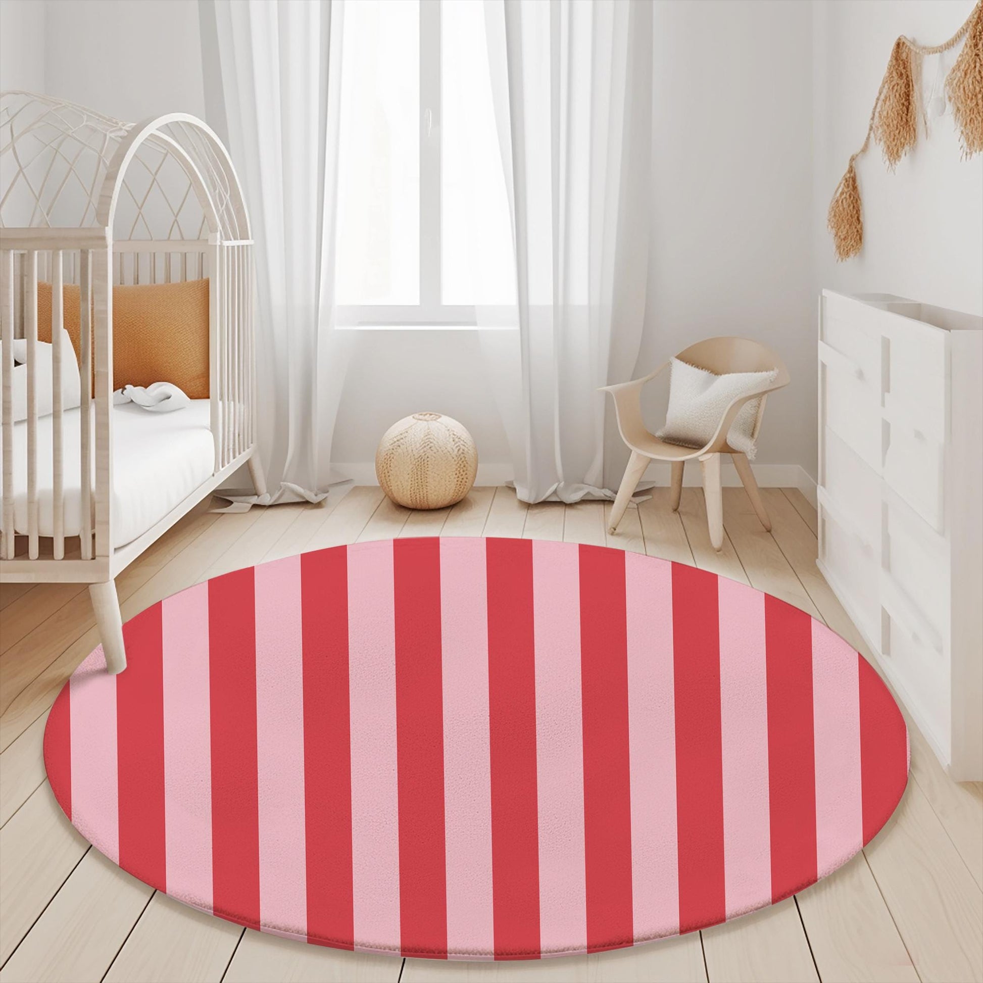 Pink and Red Stripes Rug Carpet, Playmat, Rug, Carpet, kids decor, Children's Room Decor, Kids Rug, Kids Carpet, Stripes Decor