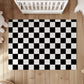Checkered Black and White (Almost Black), Rug, Carpet, kids decor, Children's Room Decor, Rug, Kids Carpet, Checkered decor