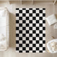 Checkered Black and White (Almost Black), Rug, Carpet, kids decor, Children's Room Decor, Rug, Kids Carpet, Checkered decor