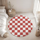 Checkered Red and White, Rug, Carpet, kids decor, Children's Room Decor, Rug, Kids Carpet, Checkered decor