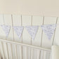 BUNTING - Toile De Jouy Safari - Blue, Cardstock (300gsm card NOT fabric) Nursery Wall Prints, Bedroom Bunting, Nursery Bunting, Play Room