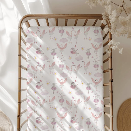 Ballerina Fairies - PINK - Bedding, Duvet Covers, Fitted Sheets, Ballerina Bedding, Childrens Bedding, Childrens Room Decor, Bedding