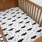 Bats & Lightning Bolts Mono - Bedding, Duvet Covers, Fitted Sheets, Bear Bedding, Childrens Bedding, Childrens Room Decor, Bed Pillows