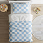 Blue Checkered - Bedding, Duvet Covers, Fitted Sheets, Modern Bedding, Cool Kids Bedding, Childrens decor, Checkered bedding