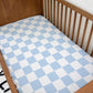 Blue Checkered - Bedding, Duvet Covers, Fitted Sheets, Modern Bedding, Cool Kids Bedding, Childrens decor, Checkered bedding