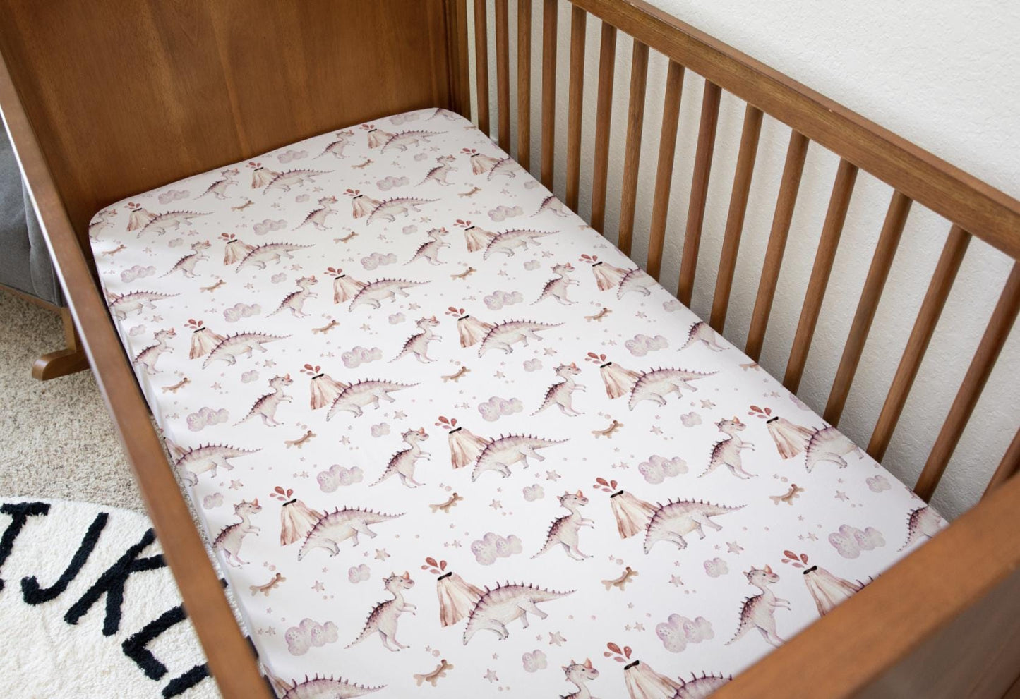 Dinosaurs - Watercolour - Bedding, Duvet Covers, Fitted Sheets, Dinosaurs Bedding, Childrens Bedding, Childrens Room Decor, Bedding