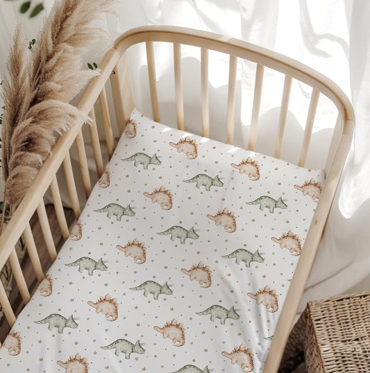 Dinosaurs - Boho - Bedding, Duvet Covers, Fitted Sheets, Dinosaurs Bedding, Childrens Bedding, Childrens Room Decor, Bedding