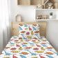 Dinosaurs - Colourful Painted - Bedding, Duvet Covers, Fitted Sheets, Dinosaurs Bedding, Childrens Bedding, Childrens Room Decor, Bedding