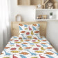 Dinosaurs - Colourful Painted - Bedding, Duvet Covers, Fitted Sheets, Dinosaurs Bedding, Childrens Bedding, Childrens Room Decor, Bedding
