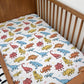 Dinosaurs - Colourful Painted - Bedding, Duvet Covers, Fitted Sheets, Dinosaurs Bedding, Childrens Bedding, Childrens Room Decor, Bedding