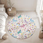 Colourful Unicorn, Magical Unicorn, Rug, Carpet, kids decor, Children's Room Decor, Kids Rug, Kids Carpet, Rainbow Decor