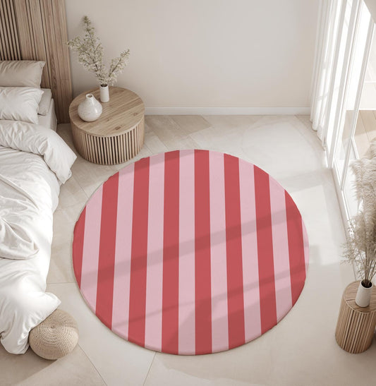 Pink and Red Stripes Rug Carpet, Playmat, Rug, Carpet, kids decor, Children's Room Decor, Kids Rug, Kids Carpet, Stripes Decor