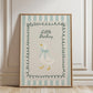 Little Darling Goose Print - Blue, Sweet Wall Prints, Bedroom Prints, Nursery Prints, Play Room Prints, Home Decor, Wall Poster, Home Decor