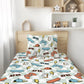 Skater Boy, Blue Checkered - Bedding, Duvet Covers, Fitted Sheets, Skateboard Bedding, Cool Kids Bedding, Childrens decor, Checkered bedding