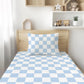 Blue Checkered - Bedding, Duvet Covers, Fitted Sheets, Modern Bedding, Cool Kids Bedding, Childrens decor, Checkered bedding