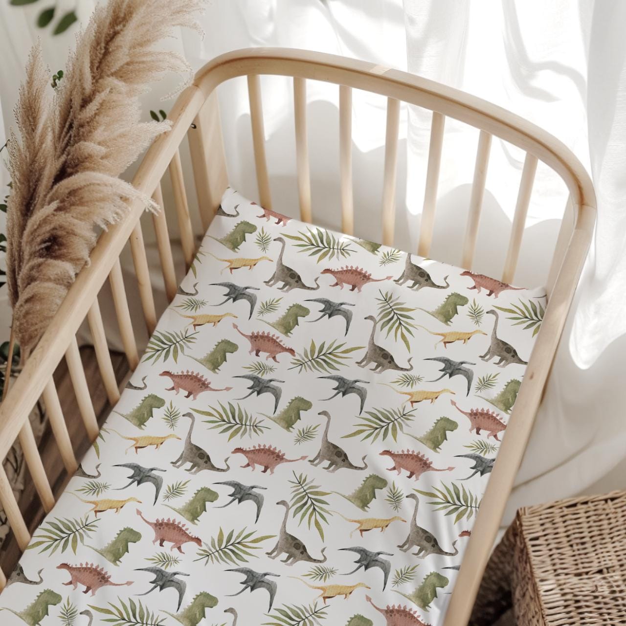 Dinosaurs - Green and Red, Bedding, Duvet Covers, Fitted Sheets, Dinosaur theme , Kids Bedding, Cot bedding, Single Bedding,