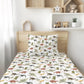 Dinosaurs - Green and Red, Bedding, Duvet Covers, Fitted Sheets, Dinosaur theme , Kids Bedding, Cot bedding, Single Bedding,