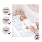 Chinoiserie Toile de Jouy Safari, Blue - Baby Changing Mat