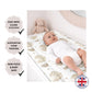 Multiple Hot Air Balloons, Beige - Baby Changing Mat