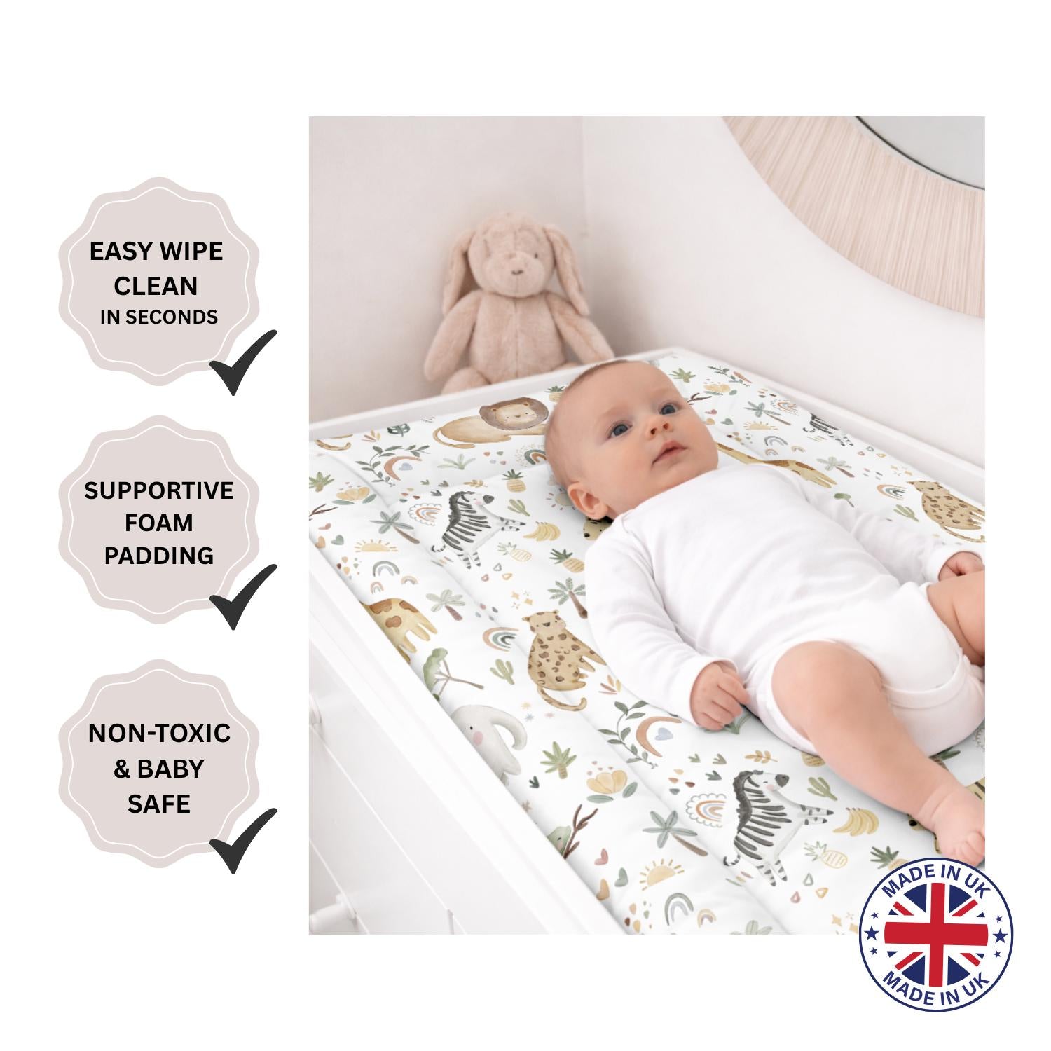 Safari Doodles - Baby Changing Mat